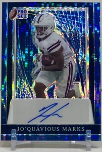 2024 Pro Set Metal Jo'Quavious Woody Marks Pulsar Azul/8 Automático USC - Imagen 1 de 2