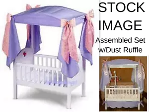 1st Version 1999 AG BITTY BABY CRIB & CANOPY BCRR BCRA NIB + Dust Ruffle - Picture 1 of 11