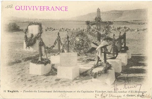 CPL107 - ALGERIEN - TAGHIT - GRÄBER KAMPF VON EL-MONGAR - FREMDENLEGION - Bild 1 von 2