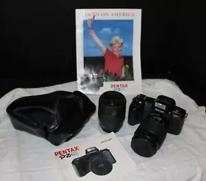Pentax PZ-10 35 mm fotocamera reflex pellicola + obiettivo Pentax-F 28-80 mm e obiettivo focale, + extra - Foto 1 di 4
