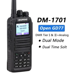 DM-1701 DMR Digital Analog Radio Walkie Talkie Dual-Band with Earpiece - Picture 1 of 12