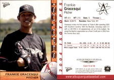 Frankie Gracesqui 2004 MultiAd Albuquerque Isotopes #9 Card *AutographDen*