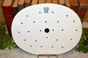 Antique English Ironstone Minton Oval Drainer For Meat Platter Monogram - Bild 1 von 8