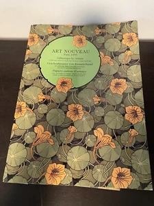 Envolturas de regalo ART NOUVEAU Paris 1895 por artistas 12 papel a todo color 1999 - Imagen 1 de 4