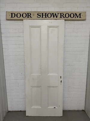 Porta interna de 4 painéis de pinho vitoriano antigo recuperado 2000 ou 1994 x 800 ou 796 mm - Imagem 1 de 4