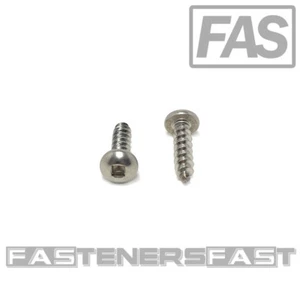 (100) #10 x 3/4" Stainless Steel Square Drive Pan Head Sheet Metal Screws Type A - Picture 1 of 4