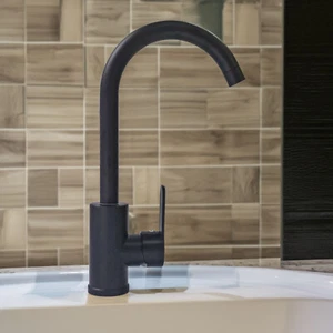 Commercial Matte Black Bathroom Tap Single Handle Mixer for Modern Vanity Sinks - Picture 1 of 7