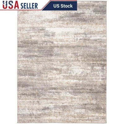5x7 Abstract Indoor Area Rug Stain Resistant Durable Modern Design Machine Woven - Image 1 of 4