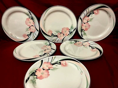 Sango Jolie Set Of 6 Floral Dinner Plates 10 1/2" - Image 1 of 2