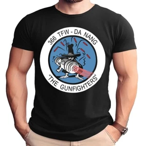 366th TFW Da Nang Gunfighters Logo Adult T-Shirt - Picture 1 of 1