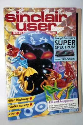 SINCLAIR USER RIVISTA NUMERO 51 GIUGNO 1986 KIREL EDIZIONE UK INGLESE GD1 59190 - Immagine 1 di 4