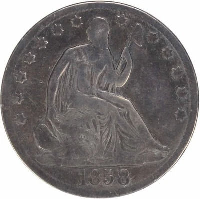 1858-S Liberty Seated Half Dollar VG Uncertified #328 - Image 1 of 2