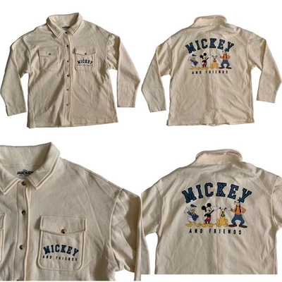 Disney Men's Size XL Mickey And Friend Long Sleeve Lightweight Fleece Jacket - Image 1 of 4
