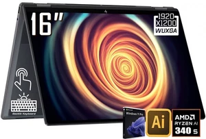 HP OmniBook X Flip 2-in-1 16" 2K Touchscreen Laptop AMD Ryzen 5 340 16GB 2TB SSD - Bild 1 von 13