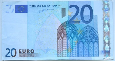 European Union 2002 PORTUGAL 20 Euro 2002 Banknote Circulated M-00191537662 - Image 1 of 3