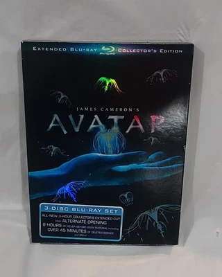 Avatar - 3-disc Blu-Ray Set w/  Directors cut & 8 hrs new material w/slip cover - Image 1 of 4