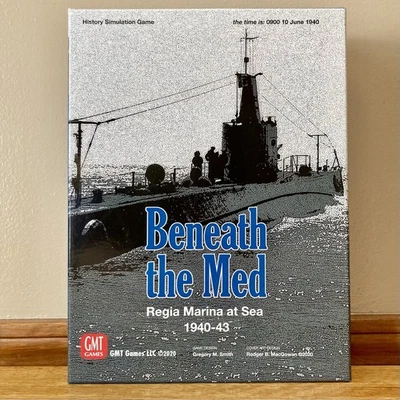 Beneath the Med Regia Marina At Sea 1940-43 Board Game Complete - Played 1 Time - Image 1 of 4