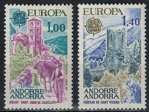 ANDORRA FRANCESE 1977 Europa 2v MNH** - Picture 1 of 1