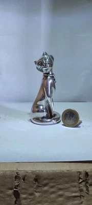 Statuina Placcata Argento - Num. 9 - Gatta Seduta - Immagine 1 di 4
