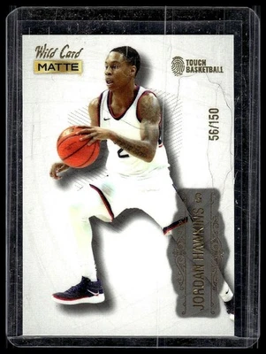 2022 Wild Card Matte WHITE/150 / Jordan Hawkins ROOKIE / 56/150 - Image 1 of 2