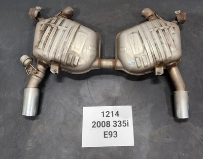 ✅ 07-10 OEM BMW E92 E93 335i N54 Silenciador de escape Boysen con juego de puntas 67k Foto 1 de 4