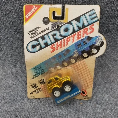 De colección Buddy L Cromo Cambios Coche de Juguete 4X4 Camión Bronco Motor de Fricción de 2 Velocidades Foto 1 de 4