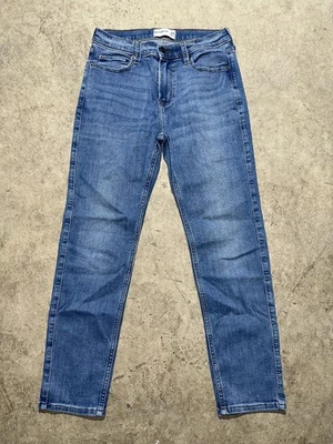 Jeans Abercrombie Niños Talla 13/14 Regular Cónicos Azul Clásico Denim Foto 1 de 4