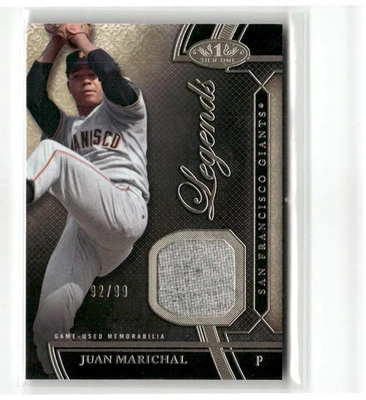 2015 Topps Tier One - Tier One Legends Relic Patch #TORL-JM Juan Marichal #/99 - Image 1 of 2