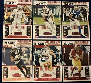 2024 Panini Contenders Football Red Game Ticket Parallels *Lot of 6* - Picture 1 of 2