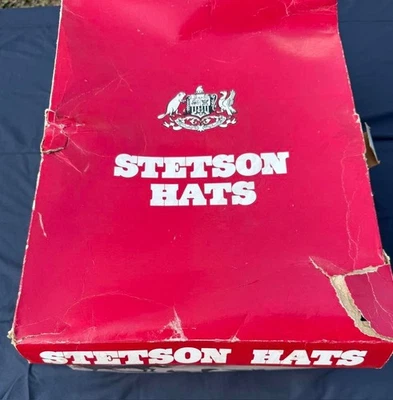 Vintage Stetson Tan Cowboy Hat Feather Pom w/ Original Box | Unworn Condition - Image 1 of 4