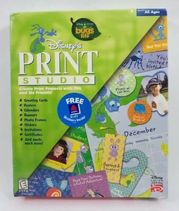 Disney’s Print Studio A Bug's Life Windows 95 CD-ROM Sealed New - Imagen 1 de 6