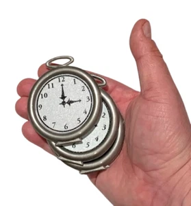 6 PRODUCTION PLASTIC WATCHES Nesting Pocket Watch Magic Trick Appearing Set Thin - Picture 1 of 11