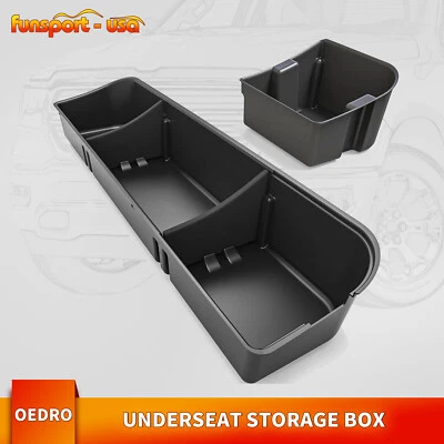 Under Seat Storage Box for 2015-2024 Ford F-150 Black Seat Organizer Set 2-in-1 Foto 1 de 4