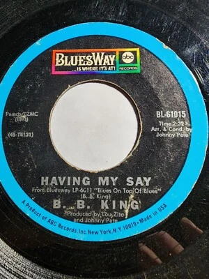 B. B. King - Paying The Cost To Be The Boss / Having My Say - VG F112 - Image 1 of 2