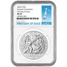 2024-P Unc $1 Greatest Generation Silver Commemorative Ngc Ms70 Fdi First Label