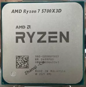 AMD Ryzen 7 5700X3D 3.0GHz 8 Core CPU 105W Socket AM4 Soporte B450 B350 X370 - Imagen 1 de 1