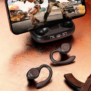 Bluetooth Wireless In Ear Earbuds Earhook Sports Headsets for iPhone Samsung iOS - Picture 1 of 10