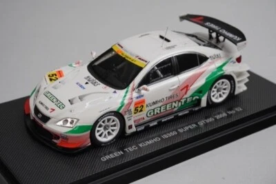 1:43 EBBRO 44066 Lexus Greentech Kumho IS350 Super GT300 2008 #52 model car - Image 1 of 4