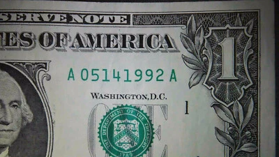 2021 Series $1 Dollar Birthday Note  May 14, 1992  A05141992A  Great Shape! - Image 1 of 4