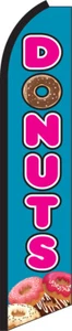 Donuts Swooper Flagge Feder Super Bow Banner - Bild 1 von 1