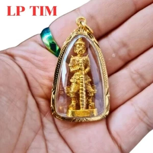 WESSUWAN GIANT GOD PENDANT LP TIM  THAI BUDDHA AMULET TALISMAN WEALTH LUCK MAGIC - Picture 1 of 5