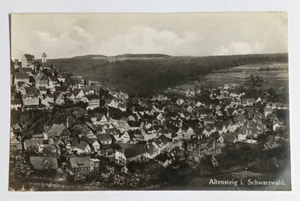 Black Forest Altensteig Schwarzwald Germany Aerial City View Postcard RPPC 1940s - Picture 1 of 2