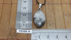 Pendentif AGATE CRAZY LACE + cordon reglable bijou original naturel pierre - Picture 1 of 2