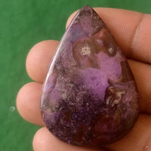 76Cts. Natural Purple Sugilite Designer Pear Cabochon Loose Gemstone Russia - Picture 1 of 8