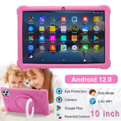 Kids Tablet 10in Android 12.0 Tablet Parental Control Bluetooth WiFi Dual Camera - Image 1 of 4