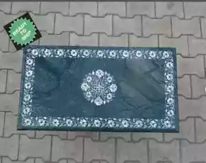 4'x2' green Marble Side Corner Centre Dining Coffee Table Top inlay Mosaic Mop - Picture 1 of 3