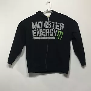 Monster Energy Herren Full Zip Fleece gefütterter Hoodie Sweatshirt Gr. XL schwarz - Bild 1 von 8