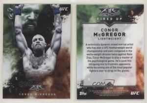 2017 Topps Chrome UFC Fire Fired Up Conor McGregor #UF-CMR