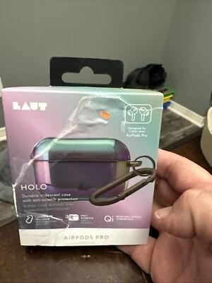 LAUT - Funda Holo para AirPods Pro Acabado Iridiscente Anti Arañazos. Sin mosquetón Foto 1 de 3