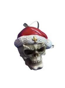 Albero di Natale Teschio Bauble RRP16,99 Ornamento Gotico - Foto 1 di 3